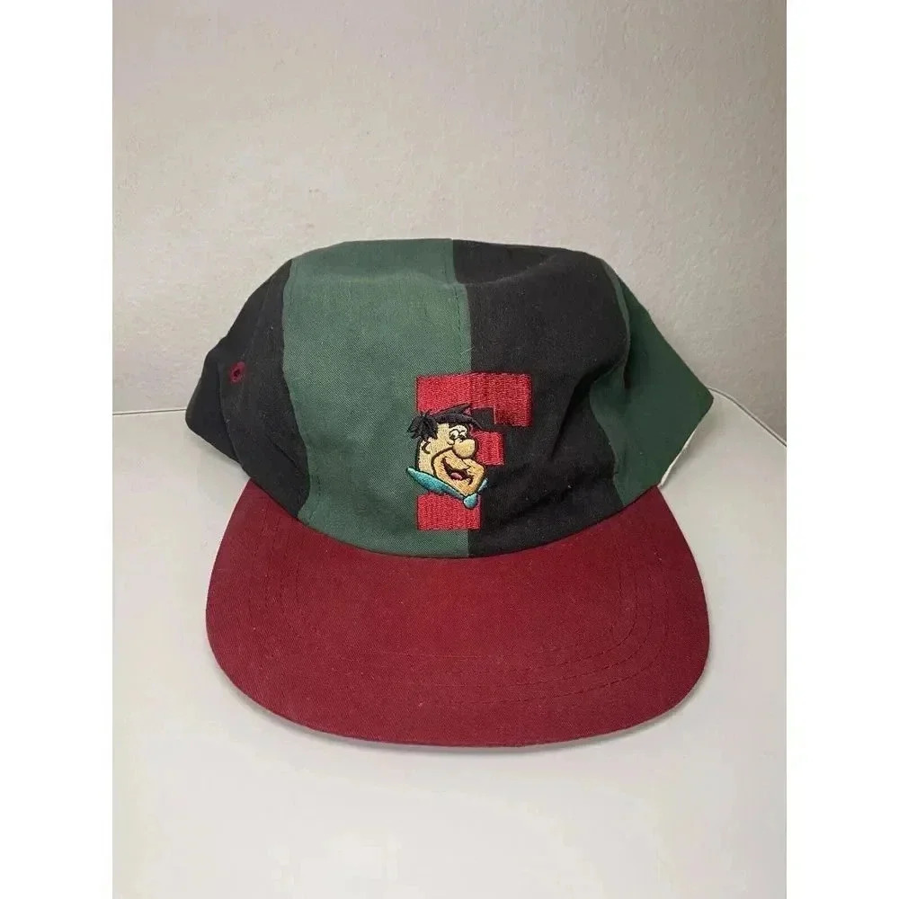 Fred Flintstone FLINTSONES 1994 HANNA BARBARRA BEDROCK U Bowling Hat Vintage